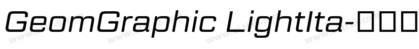 GeomGraphic LightIta字体转换